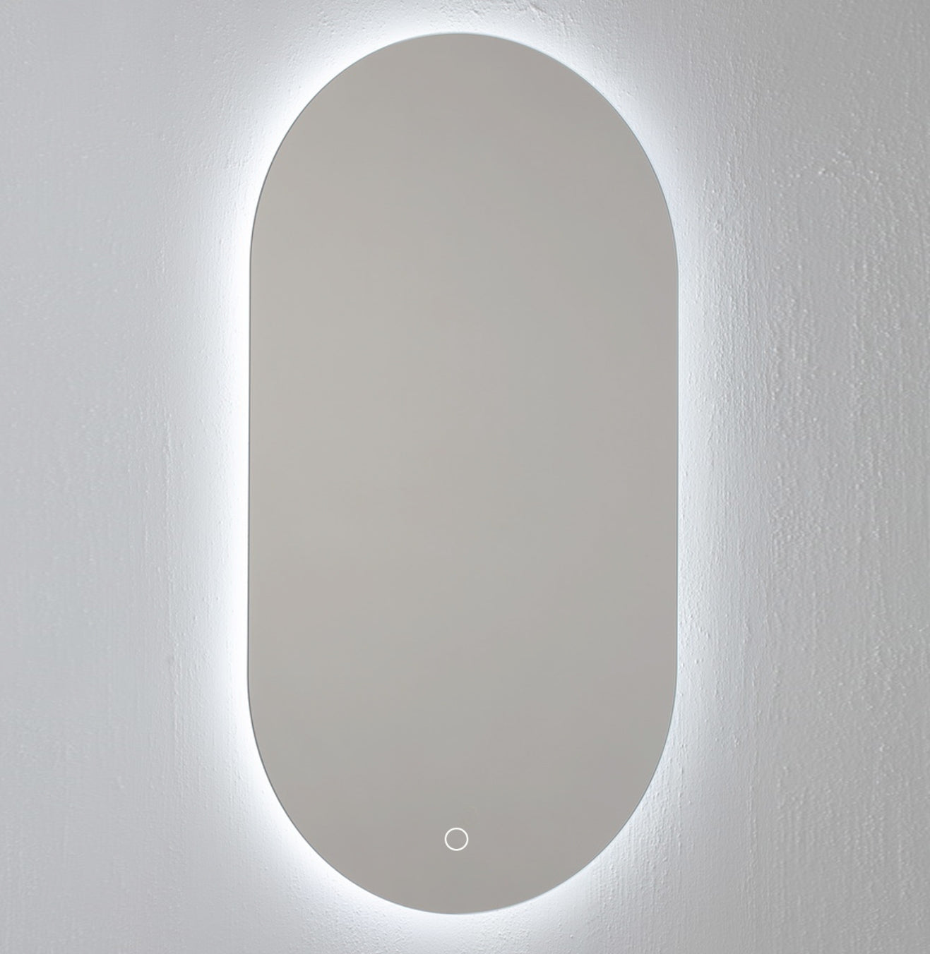 Oval speil