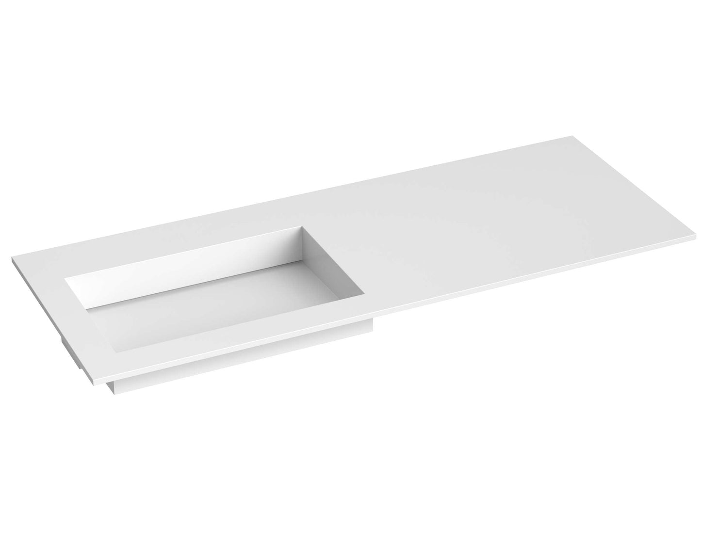 Corian servant i akrylstein flat bunn