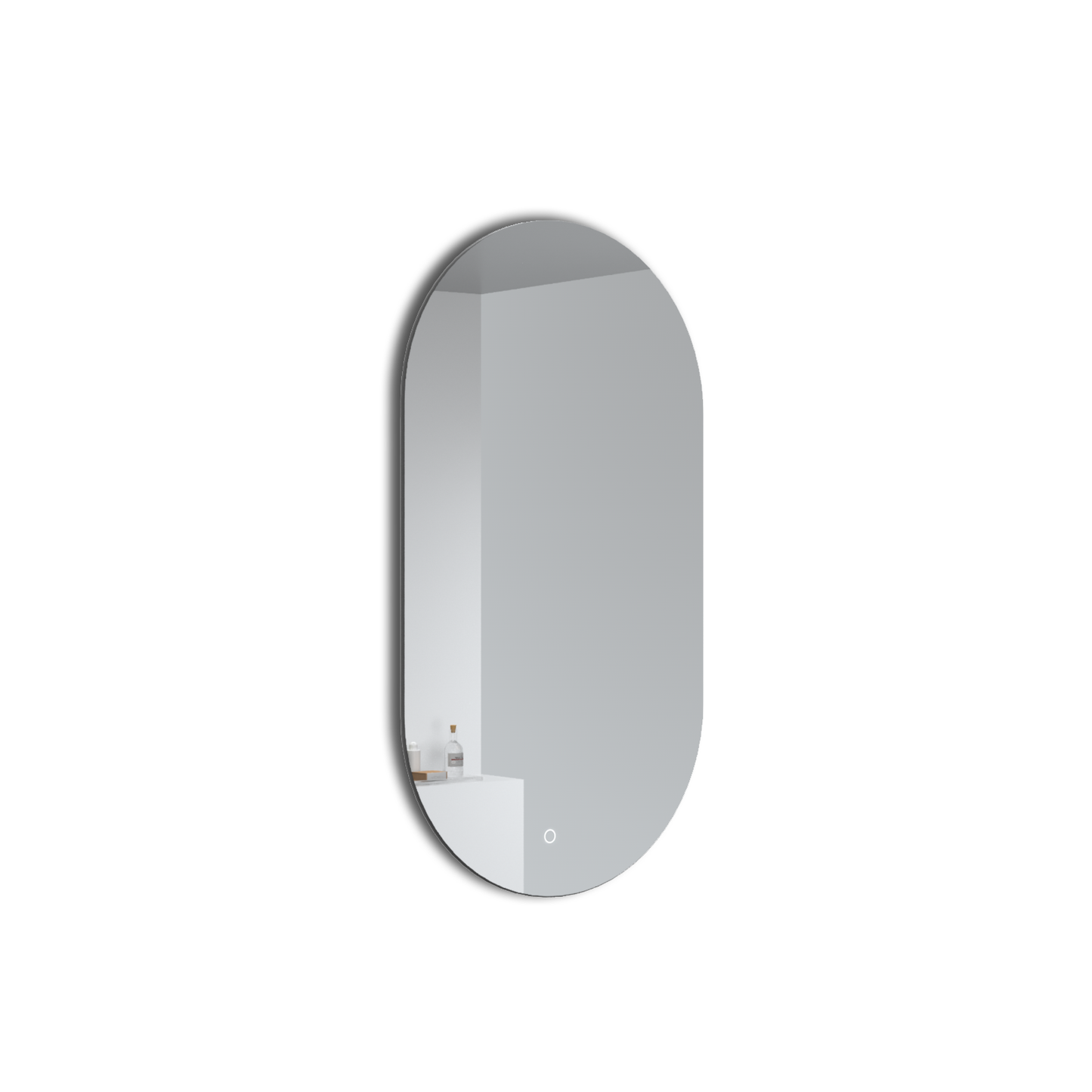 Oval speil