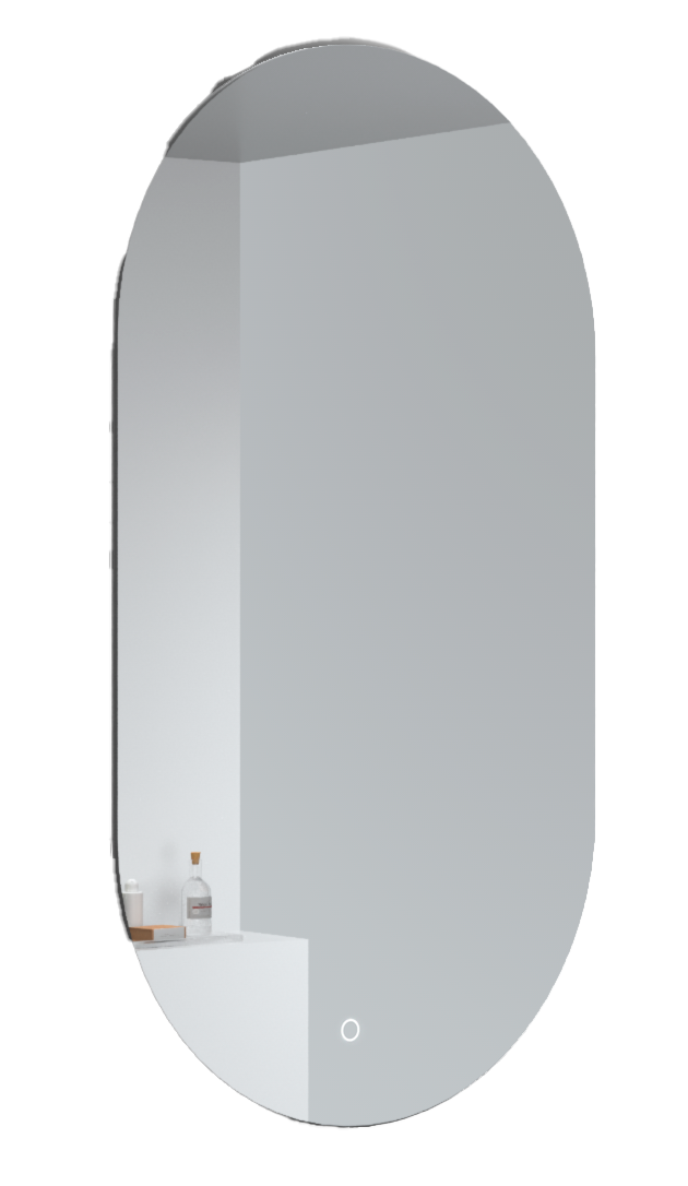 Oval speil