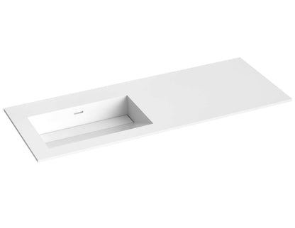 Corian servant i akrylstein skrå bunn