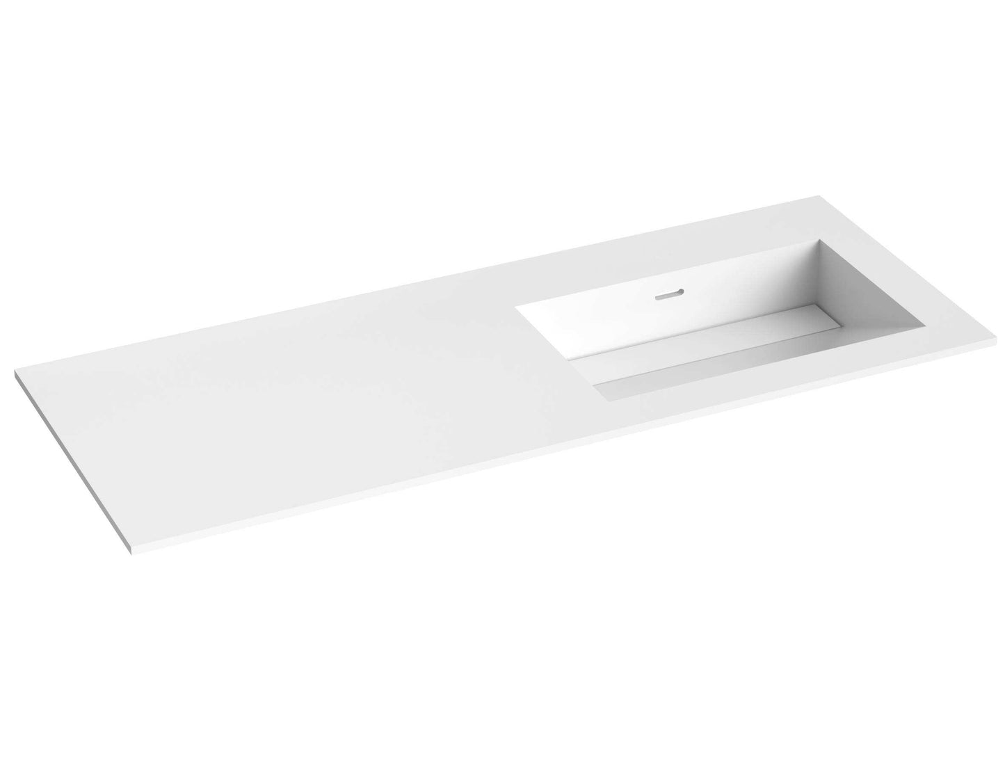 Corian servant i akrylstein skrå bunn