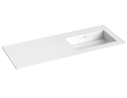 Corian servant i akrylstein skrå bunn