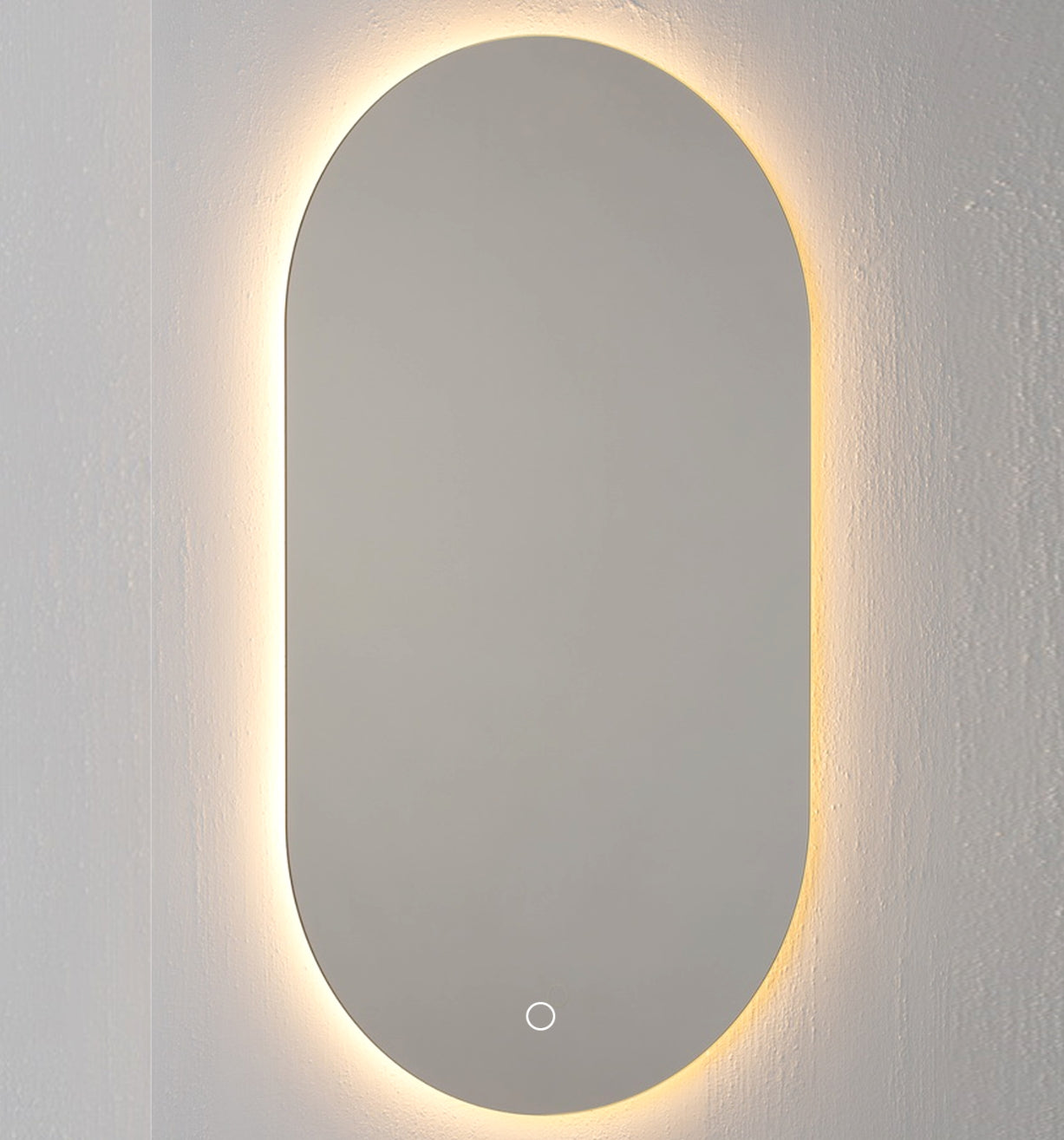Oval speil